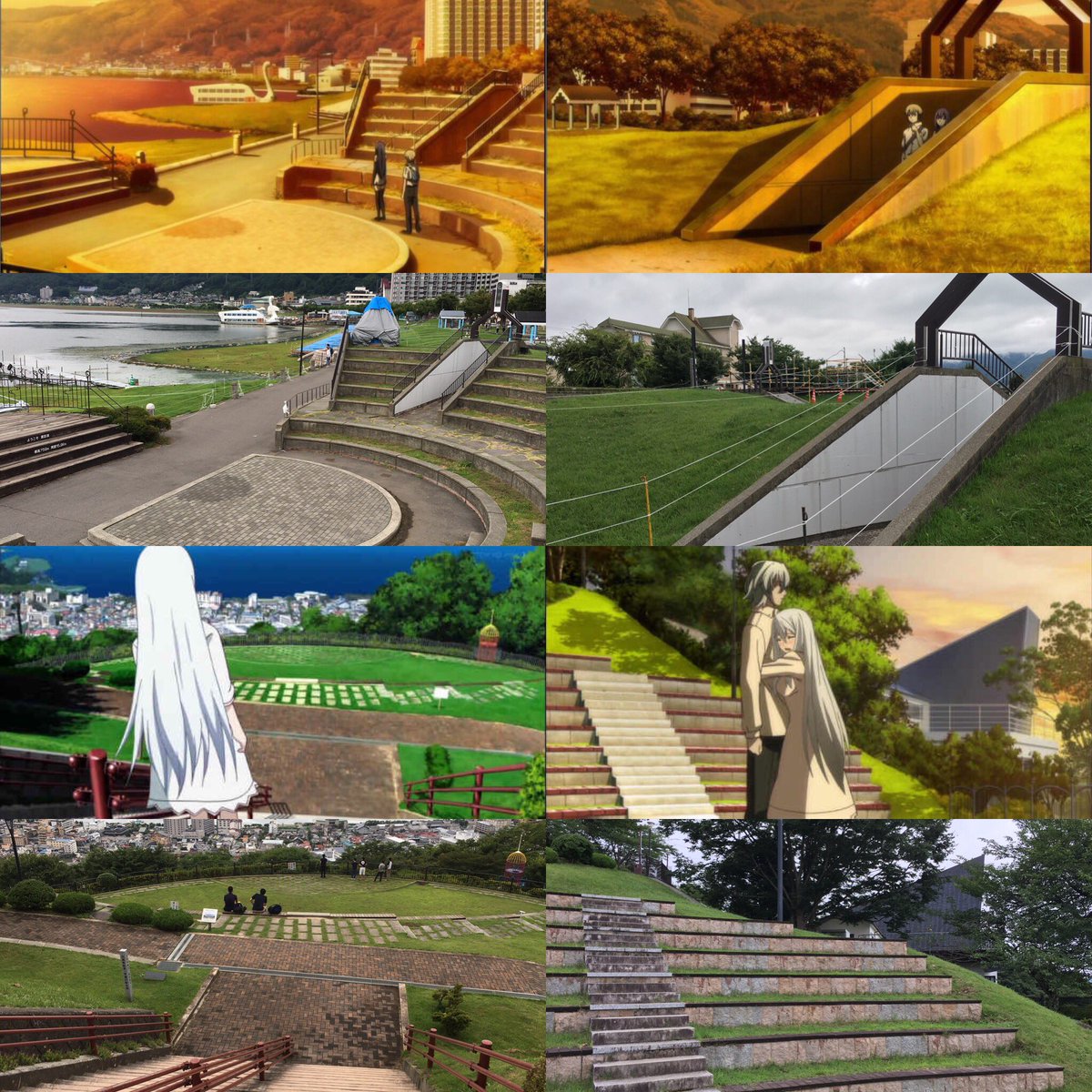 「#極黒のブリュンヒルデ」聖地諏訪湖畔公園、立石公園にてカットだいぶ甘め… 「#極黒のブリュンヒルデ」聖地諏訪湖畔公園、立石公園にてカットだいぶ甘め…