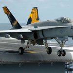US F-18 fighter jet crash lands at Bahrain International Airport, pilot ejects safely US F-18 fighter jet crash lands at Bahrain International Airport, pilot ejects safely