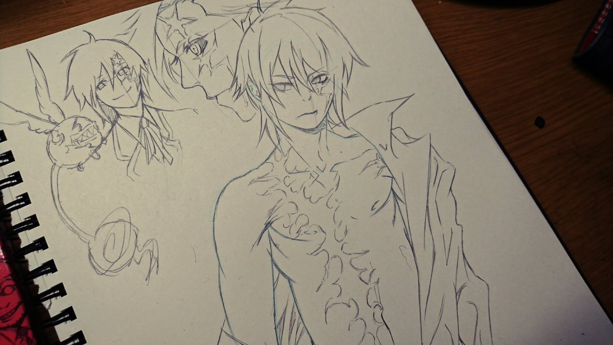 今日の落書き。またまたアレン・ウォーカー#Dグレ#模写 今日の落書き。またまたアレン・ウォーカー#Dグレ#模写