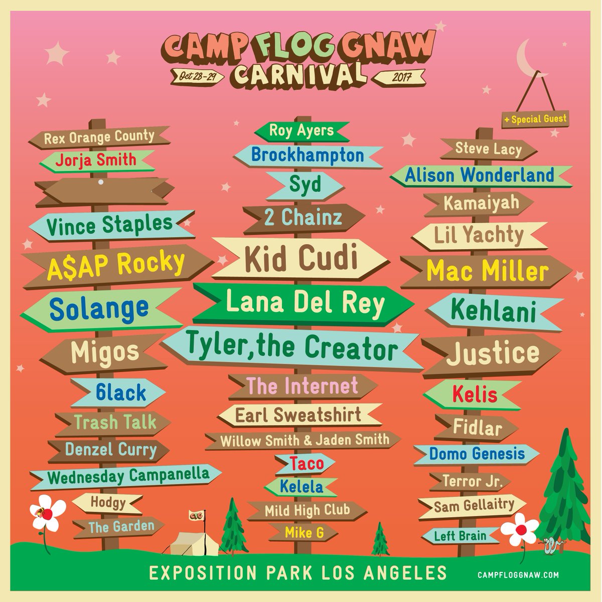 RT @tylerthecreator: CAMP FLOG GNAW 2017. TICKETS ON SALE THURSDAY. NOON. 12PST https://t.co/qr1p1DWg4g