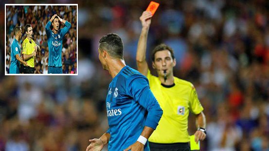 Cristiano Ronaldo's 10 career red cards