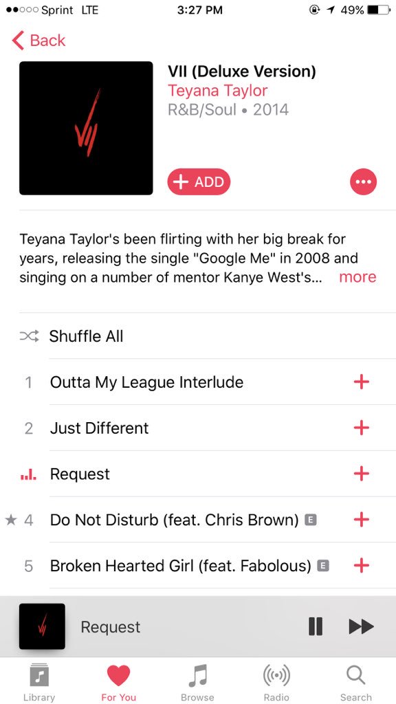 RT @DopeLegitBro: An Album! Still in heavy rotation 3 whole years later. @TEYANATAYLOR https://t.co/fILPO4Xx8l