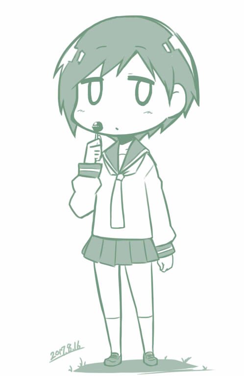 ゆゆ式見ながら朝らくがきふみちゃん ゆゆ式見ながら朝らくがきふみちゃん