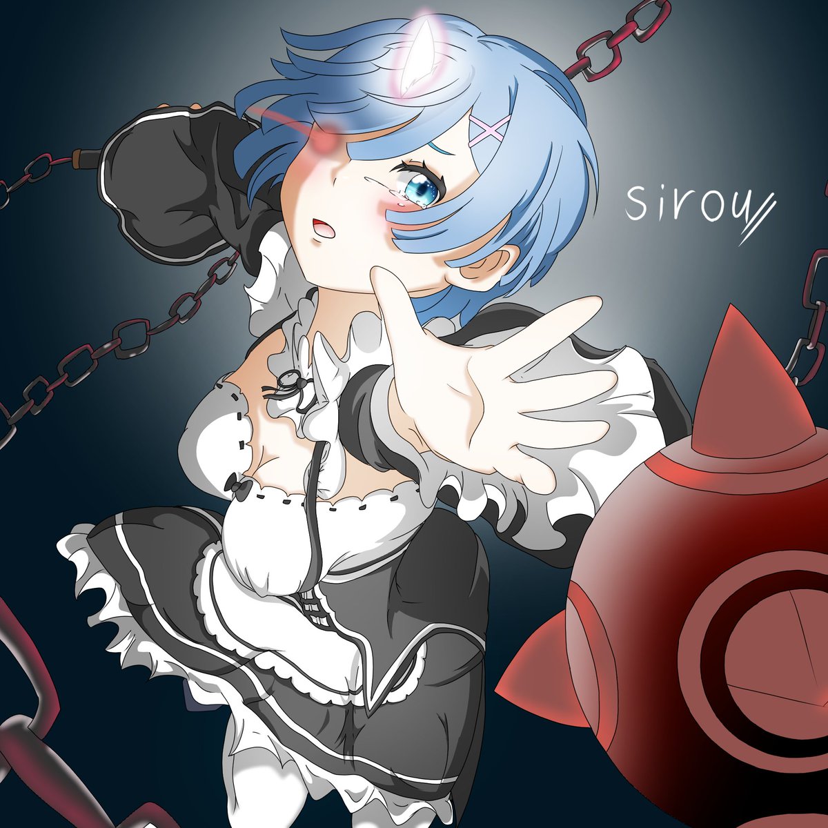 リゼロからレムを描かせてもらいました!!服が難しかった(゚Д゚;)はあはあレム「スバル君・・・」#リゼロ #レム#Reゼ リゼロからレムを描かせてもらいました!!服が難しかった(゚Д゚;)はあはあレム「スバル君・・・」#リゼロ #レム#Reゼ