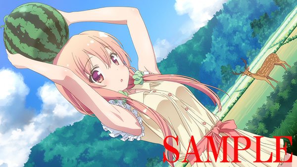 おっきなスイカをもつひな子のキュートなわきにご注目♪(第1話予告)アニメ予告イラスト全11種コンプリート付録が8/26( おっきなスイカをもつひな子のキュートなわきにご注目♪(第1話予告)アニメ予告イラスト全11種コンプリート付録が8/26(