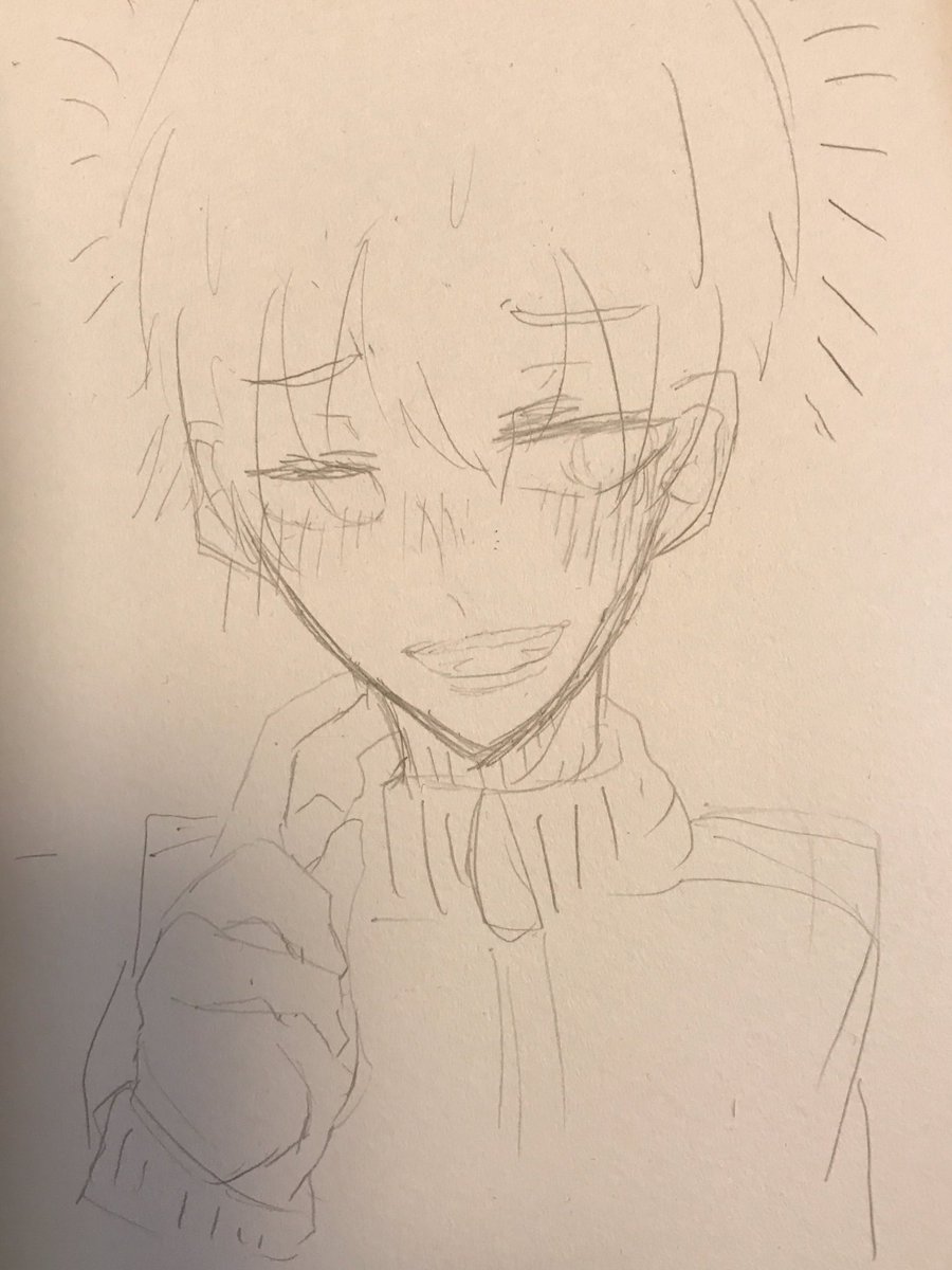お題より!> 赤面の花沢輝気(モブサイコ100)テルは初描きで......いつか描き直します お題より!> 赤面の花沢輝気(モブサイコ100)テルは初描きで......いつか描き直します