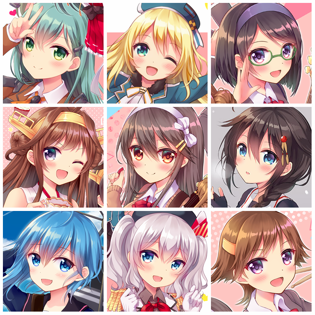 #繋がらなくていいから俺の描く顔をみてくれ艦これキャラでやってみました🤗✨ #繋がらなくていいから俺の描く顔をみてくれ艦これキャラでやってみました🤗✨