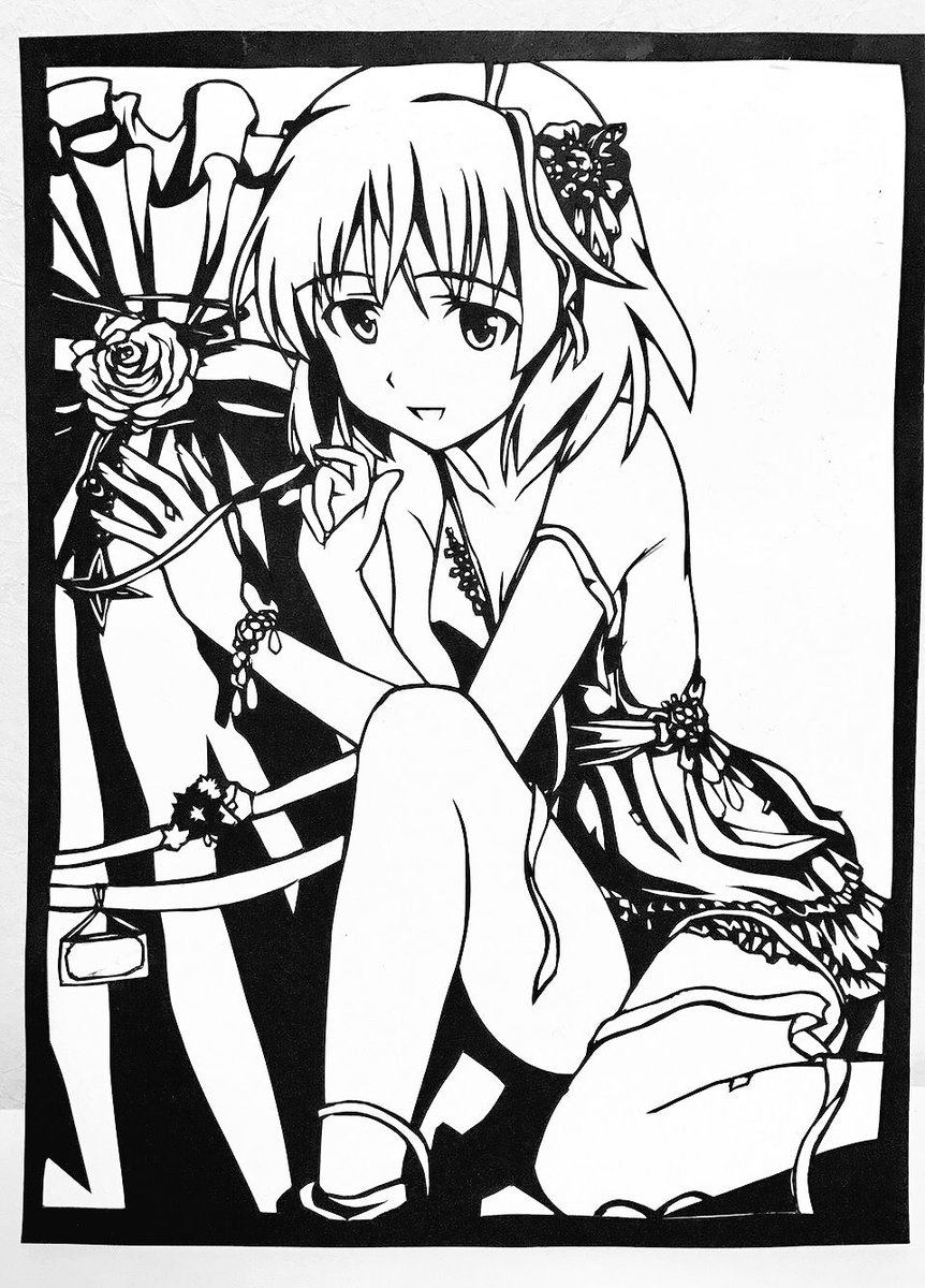サーニャの誕生日ということで、何日か前に作っておいた切り絵ですお誕生日おめでとう🎉🎌#サーニャ生誕祭 #サーニャ生誕祭2 サーニャの誕生日ということで、何日か前に作っておいた切り絵ですお誕生日おめでとう🎉🎌#サーニャ生誕祭 #サーニャ生誕祭2