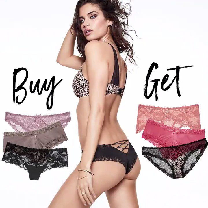 Buy 3 panties. Get 3 panties. 3 days only! Excludes PINK. Ends 8/20. ???????????????? only. https://t.co/mtaq393kby https://t.co/drV0qHZLly