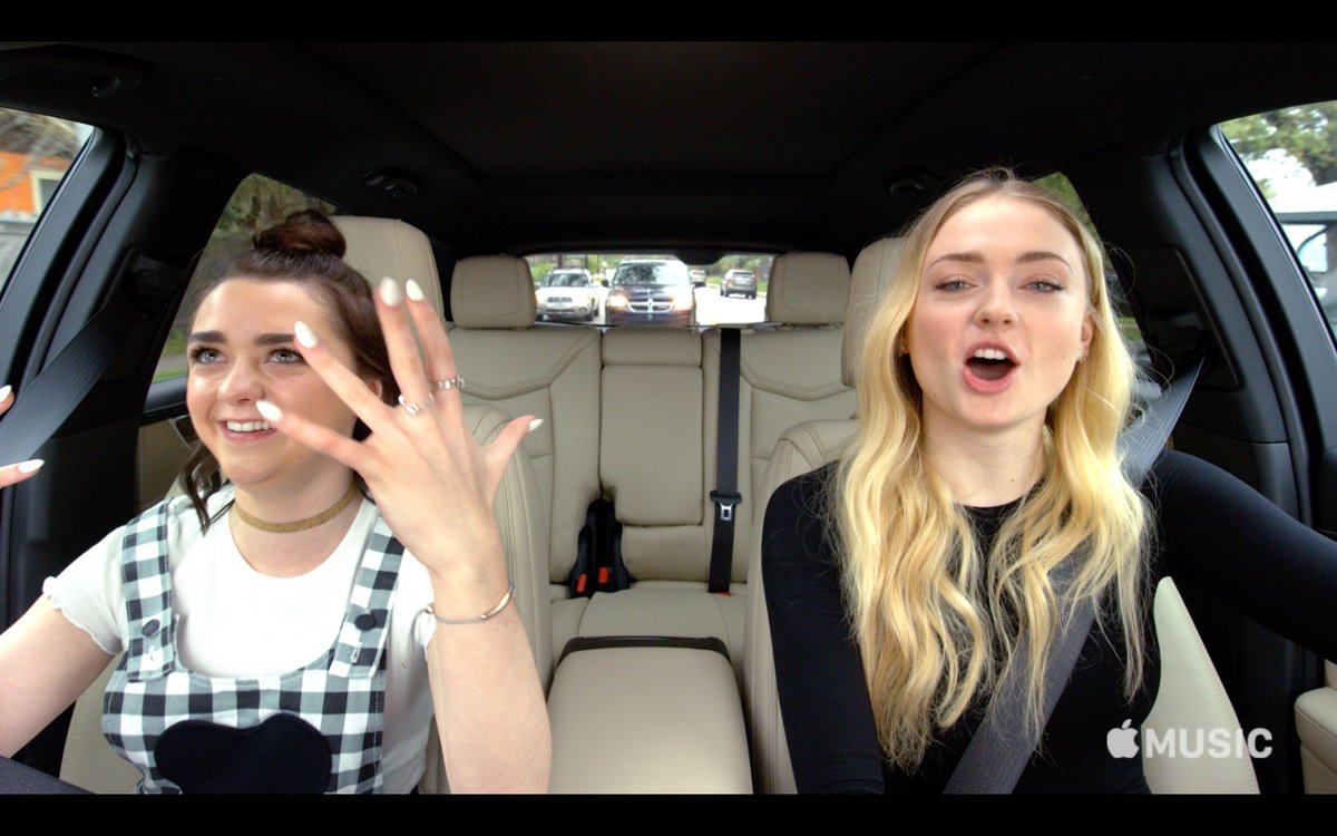 RT @CarpoolKaraoke: All rise as @Maisie_Williams & Sophie Turner sing the official song of House Pumba. https://t.co/2giO5vEjxV