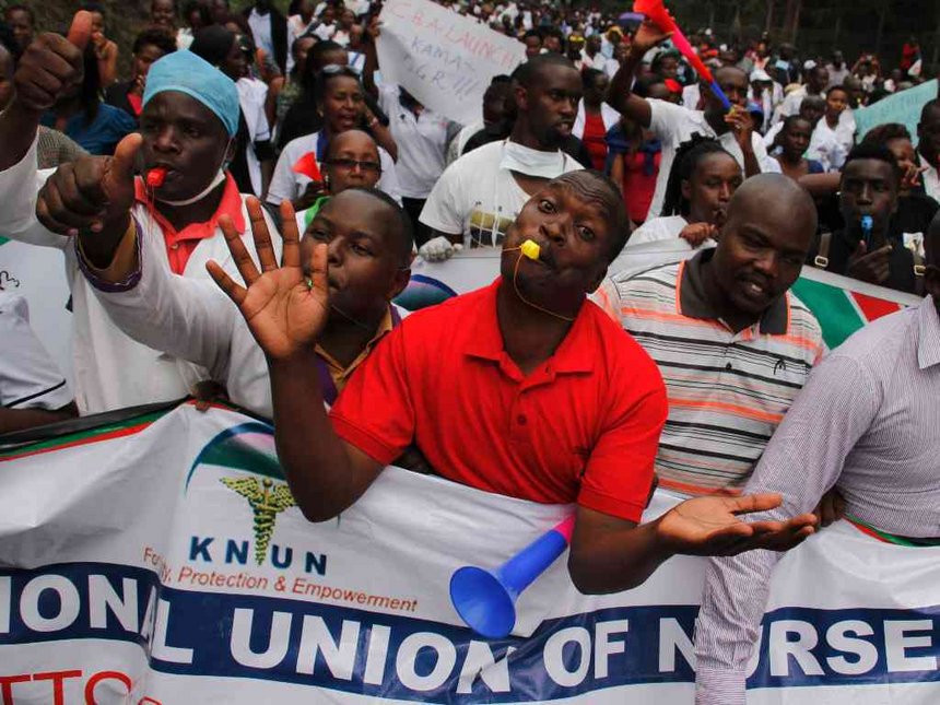 Half of the counties have paid nurses who are still on strike