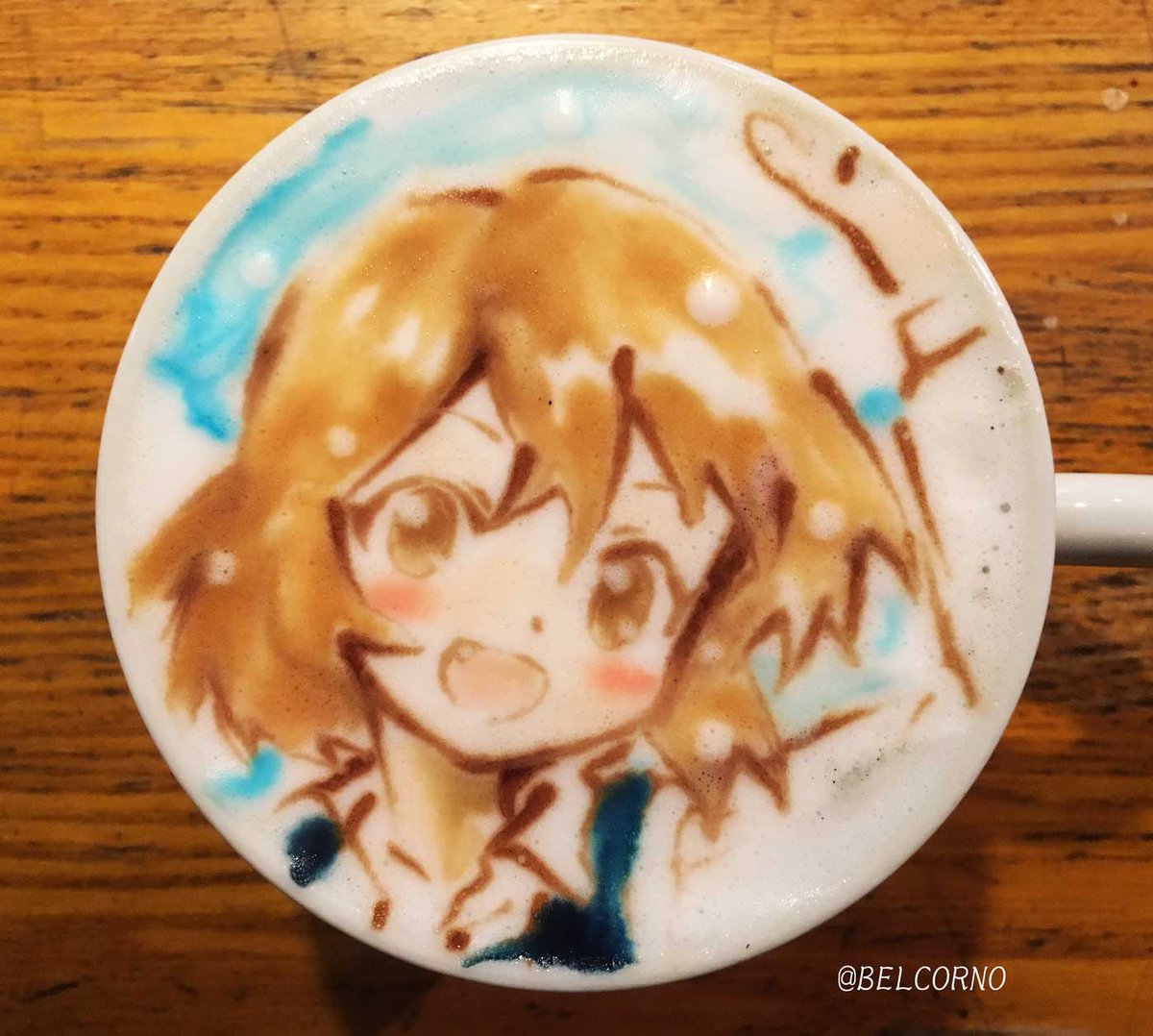 ラテアート【猪熊陽子】@きんいろモザイクLatteArt【Yoko Inokuma】本日お誕生日で1杯。Happy Bi ラテアート【猪熊陽子】@きんいろモザイクLatteArt【Yoko Inokuma】本日お誕生日で1杯。Happy Bi