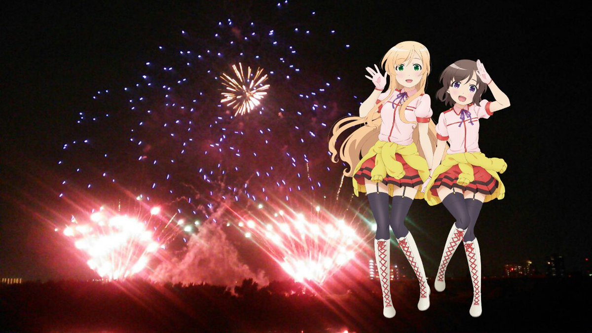 すごい花火だよっ☆ #流山花火大会 #locodol #butaimeguri すごい花火だよっ☆ #流山花火大会 #locodol #butaimeguri