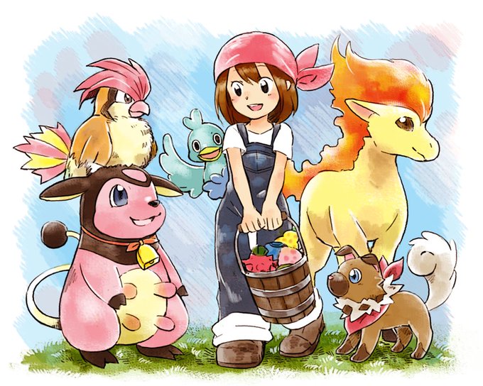 ポケモン版の牧場物語やってみたい!という想像スケッチ ポケモン版の牧場物語やってみたい!という想像スケッチ