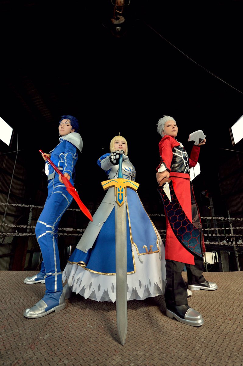 【コスプレ】Fate/stay night三大騎士Lancer... Archer... Saber...FuyukoP 【コスプレ】Fate/stay night三大騎士Lancer... Archer... Saber...FuyukoP