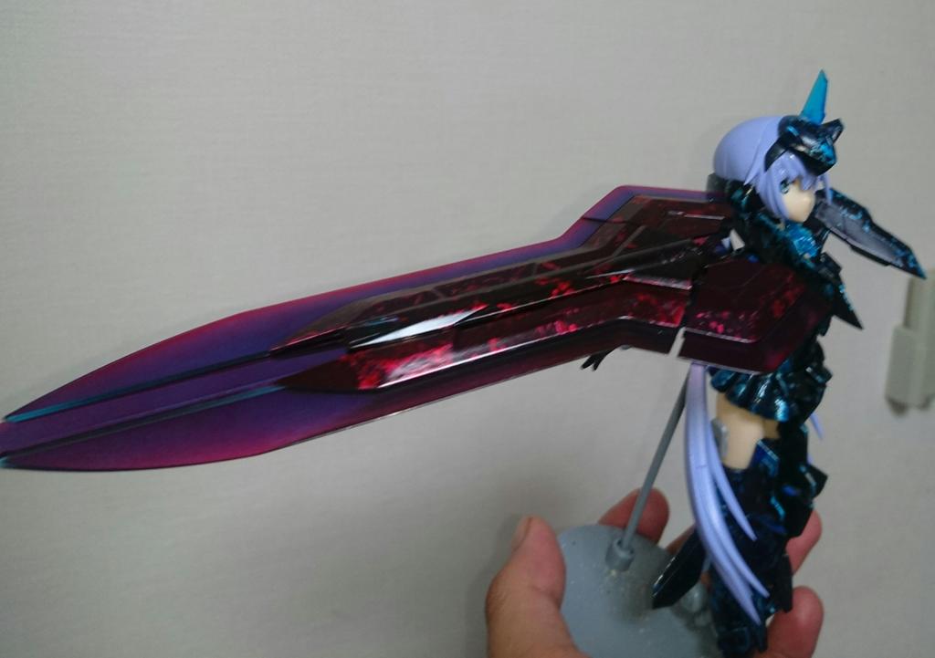 #マイFAガール #FAガールスティ子用にメガスラッシュエッジを塗装しました~!!本体はラップ塗装、クリアパーツはグラデ #マイFAガール #FAガールスティ子用にメガスラッシュエッジを塗装しました~!!本体はラップ塗装、クリアパーツはグラデ