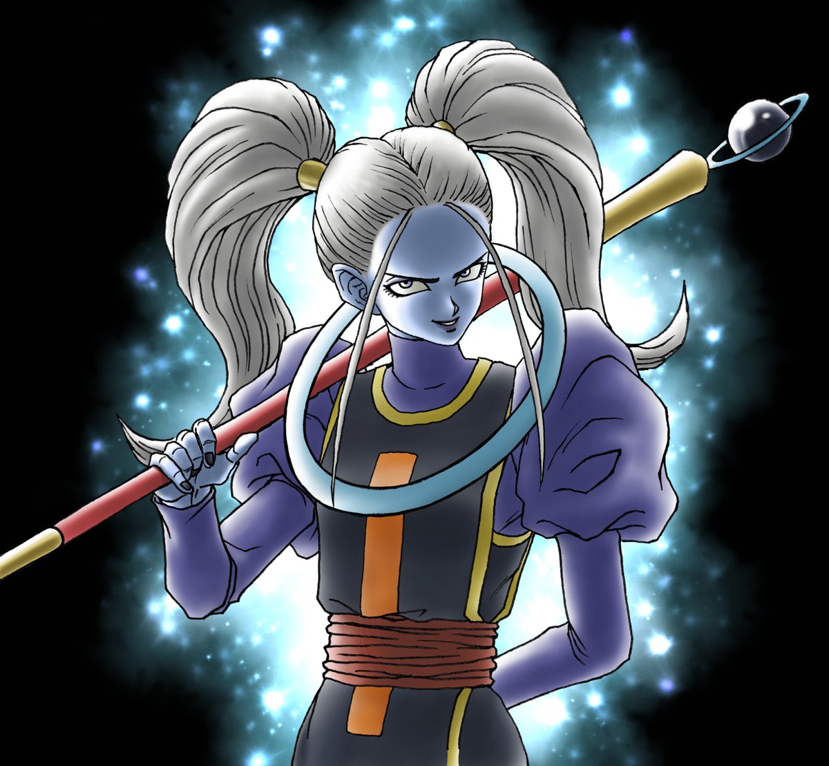まだ名前不明の頃描いたマルカリータを、今一度。#ドラゴンボール超 #マルカリータ まだ名前不明の頃描いたマルカリータを、今一度。#ドラゴンボール超 #マルカリータ