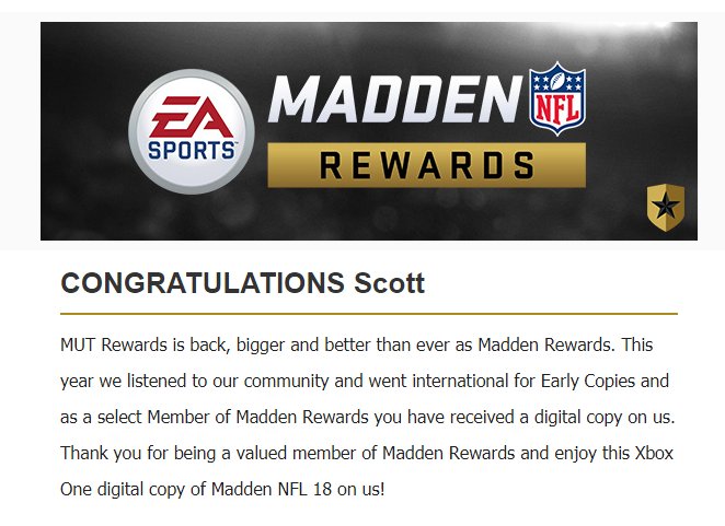 #MaddenRewards