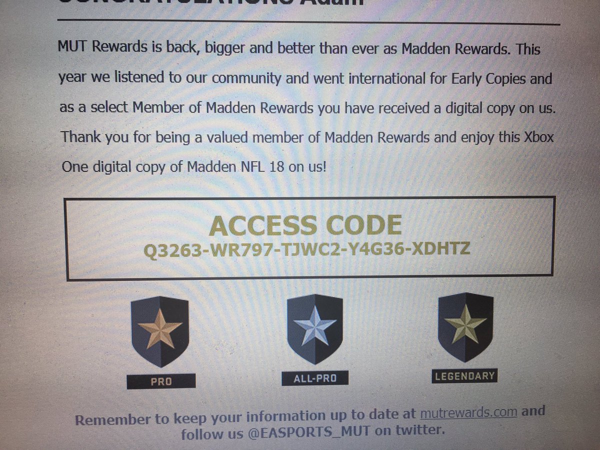 #MaddenRewards