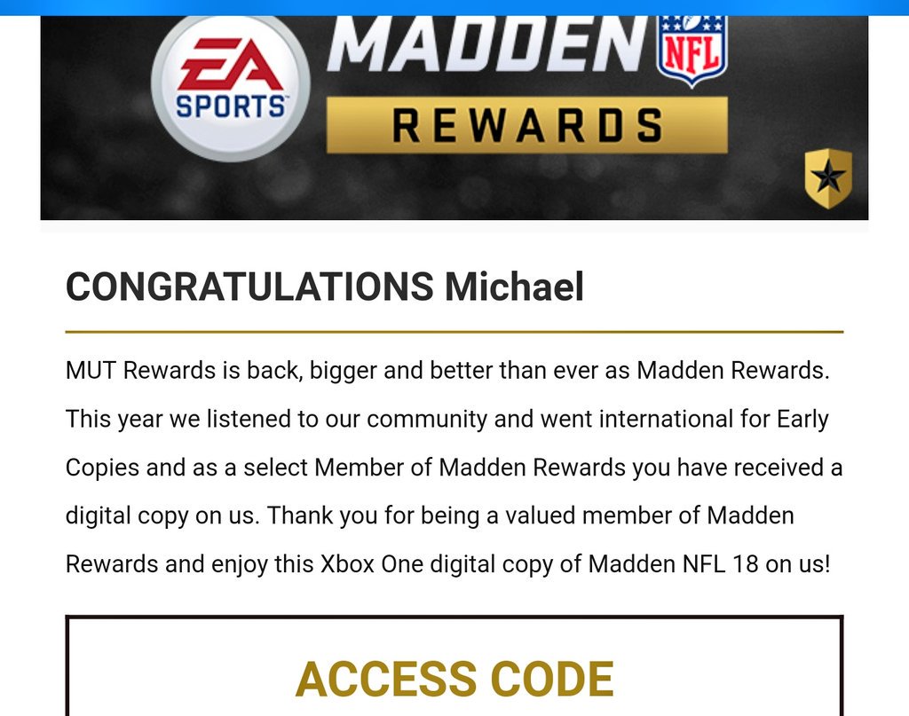 #MaddenRewards