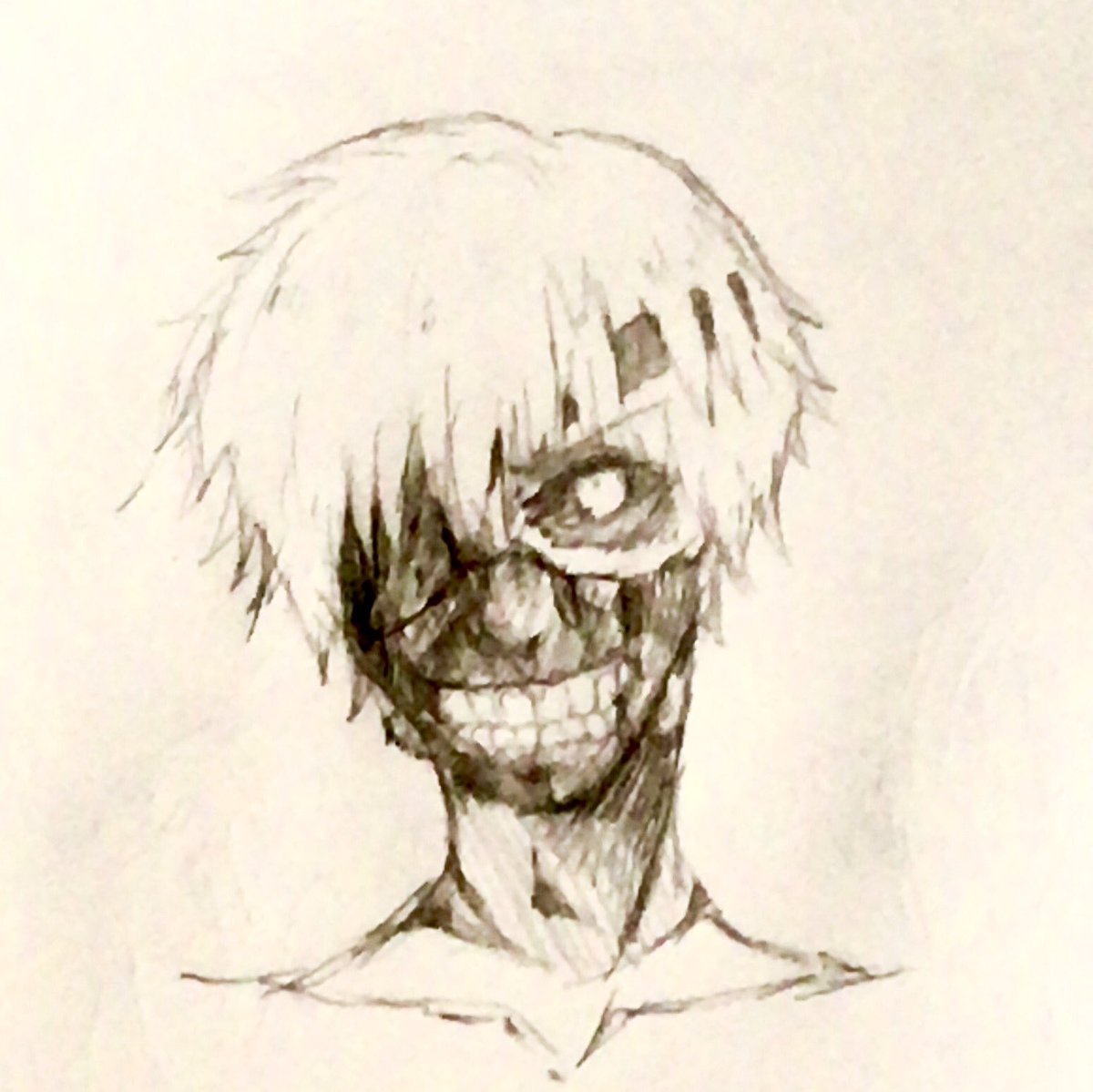 #絵描きさんと繋がりたい #鉛筆 #東京喰種 髪型と白髪がツボでした。 #絵描きさんと繋がりたい #鉛筆 #東京喰種 髪型と白髪がツボでした。