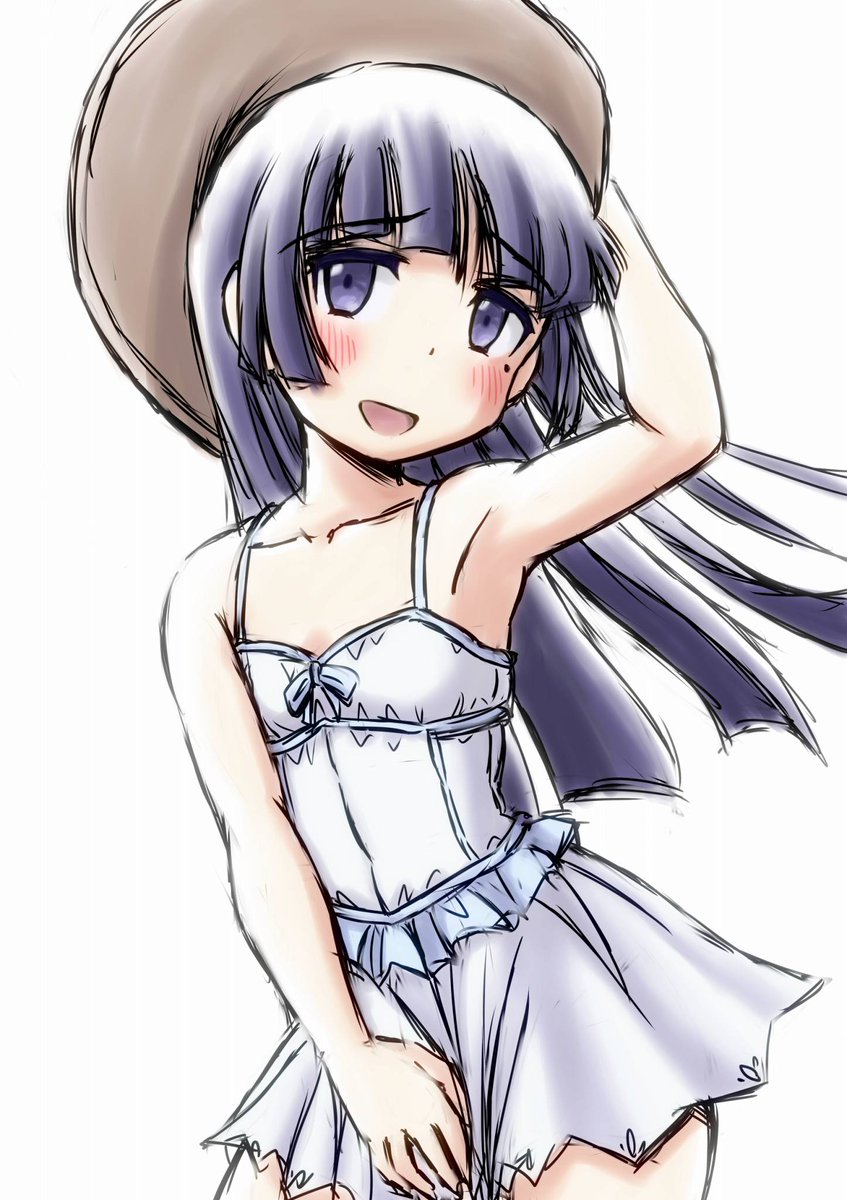 今日はフィギュア作業をキリのいいところでやめて、たまにはちょっと落書を。そろそろ夏も終わりなので白猫かな...#俺妹 # 今日はフィギュア作業をキリのいいところでやめて、たまにはちょっと落書を。そろそろ夏も終わりなので白猫かな...#俺妹 #