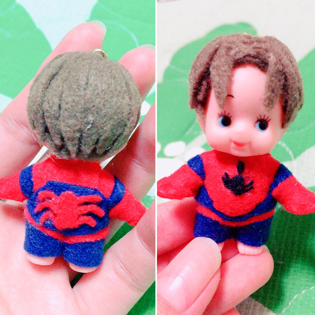 ちまちま作ってた、アルスパのキューピーちゃん。マスクだけ外してる格好好きー!#手作りキューピー #アルティメットスパイダ ちまちま作ってた、アルスパのキューピーちゃん。マスクだけ外してる格好好きー!#手作りキューピー #アルティメットスパイダ
