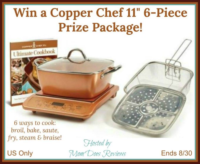 Copper Chef 11" 6-Piece Prize Package-1-US-Ends 8/30 Copper Chef 11" 6-Piece Prize Package-1-US-Ends 8/30
