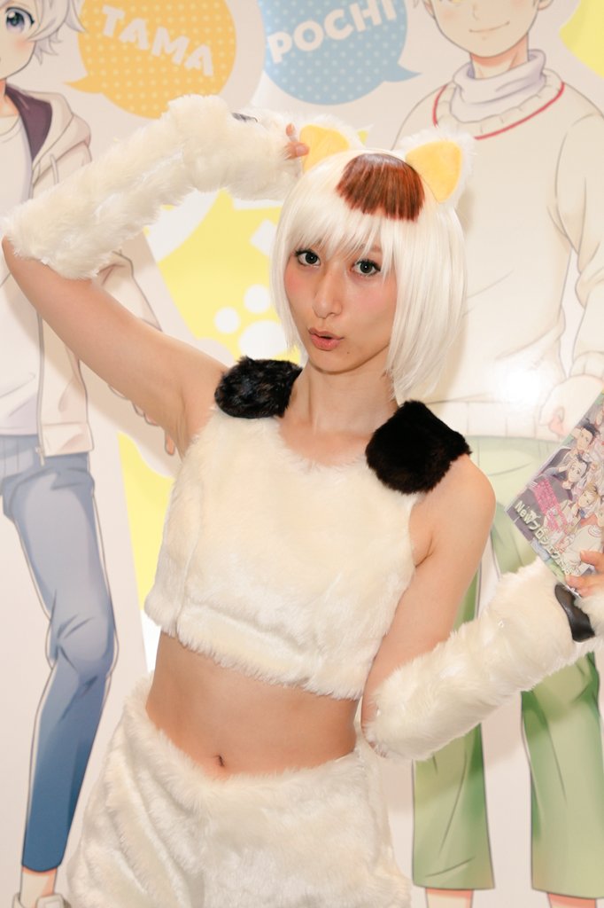 幕張メッセ C3AFA TOKYOソニーミュージックグループブースタマガールズ:草加もなちゃん( )(´-`).。oO( 幕張メッセ C3AFA TOKYOソニーミュージックグループブースタマガールズ:草加もなちゃん( )(´-`).。oO(