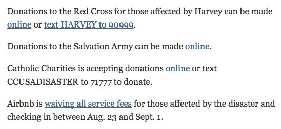 RT @nytimes: Here are some ways to help those affected by Harvey https://t.co/d0TeOipHRN https://t.co/z14lzQNZy3