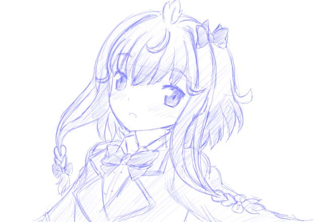 なんか違うって気がするけど、うずめちゃんを描いておきます。 #ファンタジスタドール なんか違うって気がするけど、うずめちゃんを描いておきます。 #ファンタジスタドール