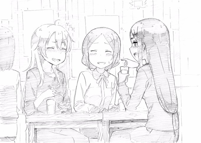 朝のお絵描き148社員旅行中のコウ、リン、うみこ#newgame #ニューゲーム 朝のお絵描き148社員旅行中のコウ、リン、うみこ#newgame #ニューゲーム