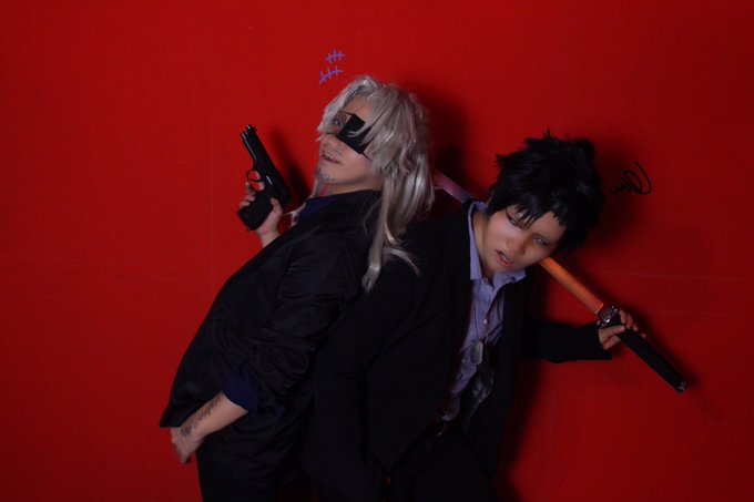 【コス/GANGSTA.】 「ニーーーックちゃん♡」 「……💢 (重てェよ)」ウォリック*紅峰アキラニコラス*梛琉p 【コス/GANGSTA.】 「ニーーーックちゃん♡」 「……💢 (重てェよ)」ウォリック*紅峰アキラニコラス*梛琉p