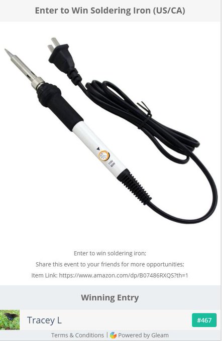 Soldering Iron Giveaway Soldering Iron Giveaway