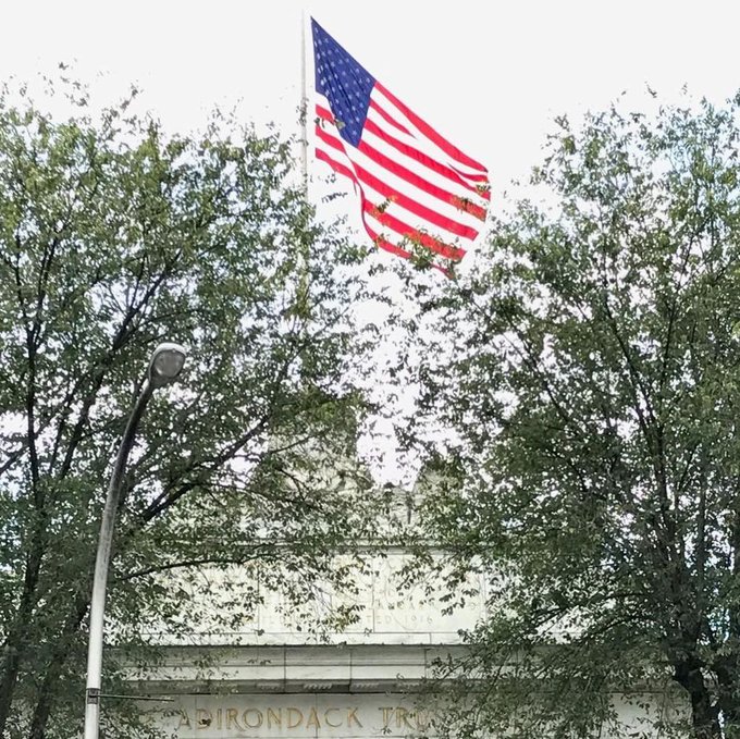 Adirondack Mountains #NYState they fly the flag #Saratoga Springs. #ThoroughBredHorseRscing https://t.co/5A2dpL5RaW https://t.co/cAV3noQKRi