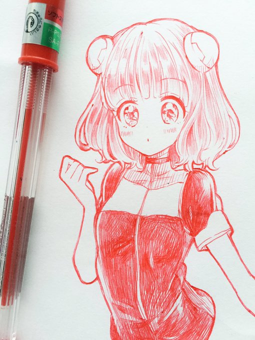 赤のボールペンでアリエス描いた♥#彼方のアストラ めっちゃオススメだよ!!! 赤のボールペンでアリエス描いた♥#彼方のアストラ めっちゃオススメだよ!!!