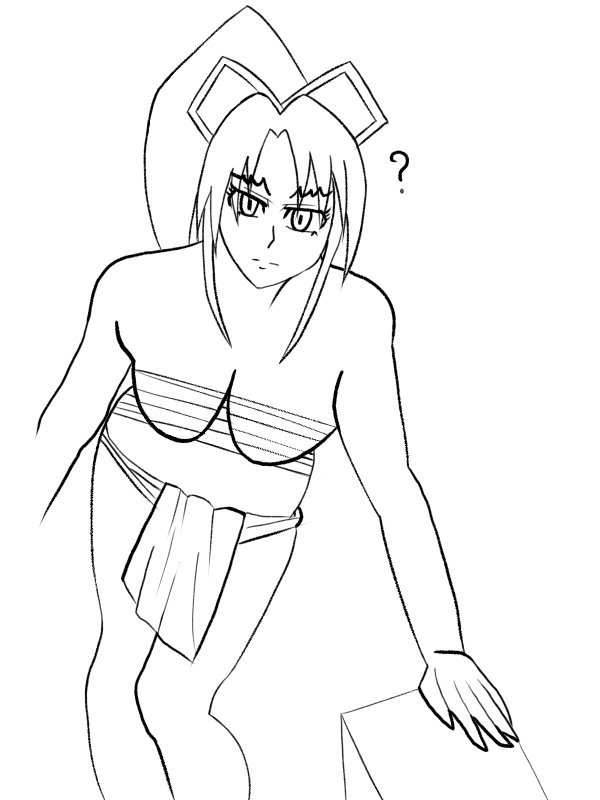 #MediBangPaint史上最強の弟子ケンイチ香坂しぐれの線画完成。さらしのフカンの描き方がわからない💧ので、現状で #MediBangPaint史上最強の弟子ケンイチ香坂しぐれの線画完成。さらしのフカンの描き方がわからない💧ので、現状で