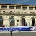 Boston College students ID'd as Marseille acid attack victims