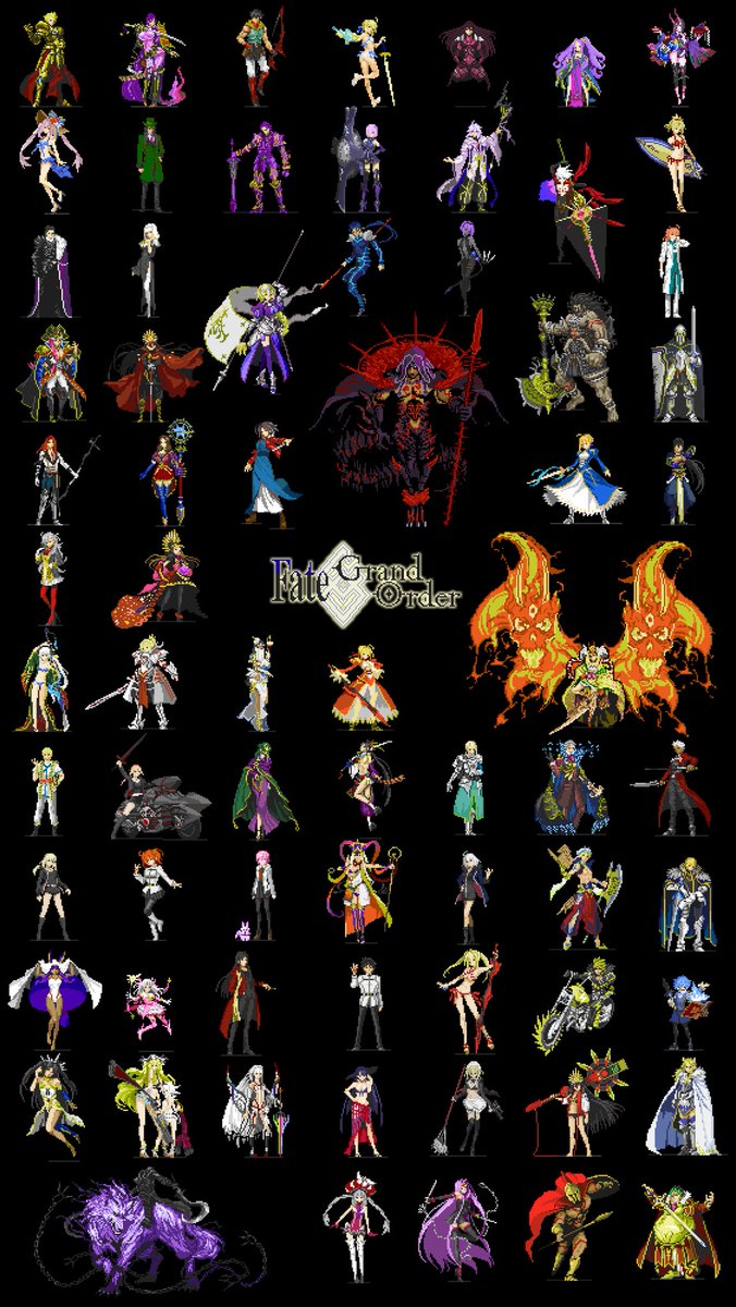 #私のピクセルを見てくださいメガテン風のドット絵が好きで趣味で描いてます。fgo mtg ペルソナ5 ペルソナ4 #私のピクセルを見てくださいメガテン風のドット絵が好きで趣味で描いてます。fgo mtg ペルソナ5 ペルソナ4