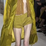 Vivid cobalt, elaborate ruffles seen at London Fashion Week