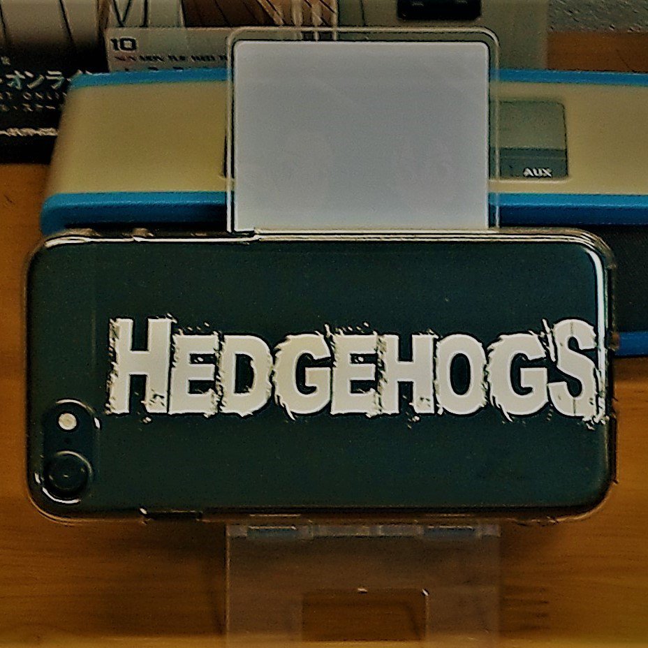 暇やったので!!新しく自作でHEDGEHOGSのロゴでiPhoneケース作りました(笑)自己満足度感しかない!!#風夏 暇やったので!!新しく自作でHEDGEHOGSのロゴでiPhoneケース作りました(笑)自己満足度感しかない!!#風夏