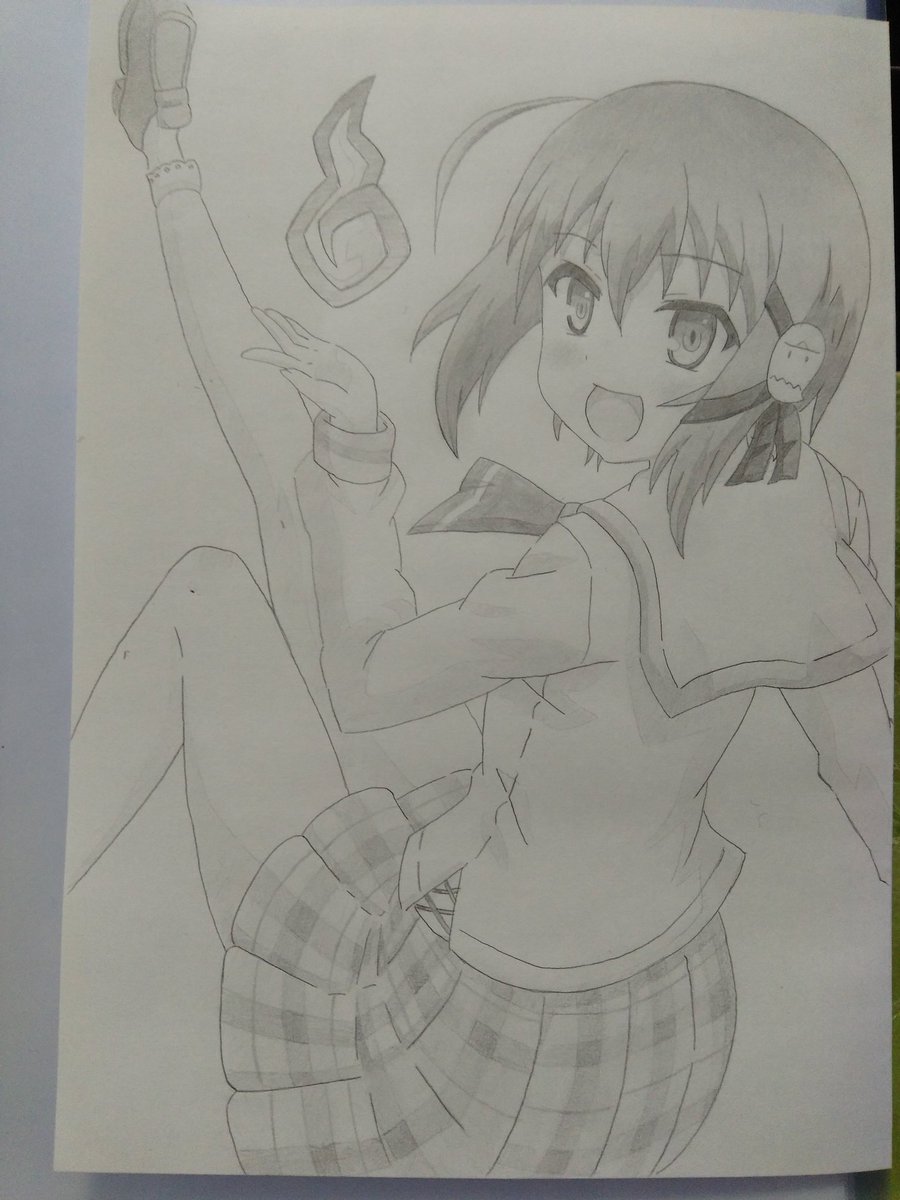 六畳間の侵略者!?の早苗ちゃん描きました 六畳間の侵略者!?の早苗ちゃん描きました