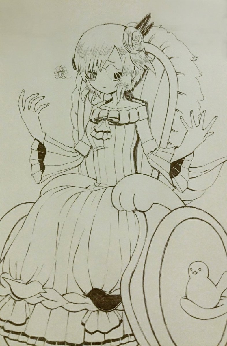プフレと衣装交換したシャドウゲール#魔法少女育成計画 プフレと衣装交換したシャドウゲール#魔法少女育成計画