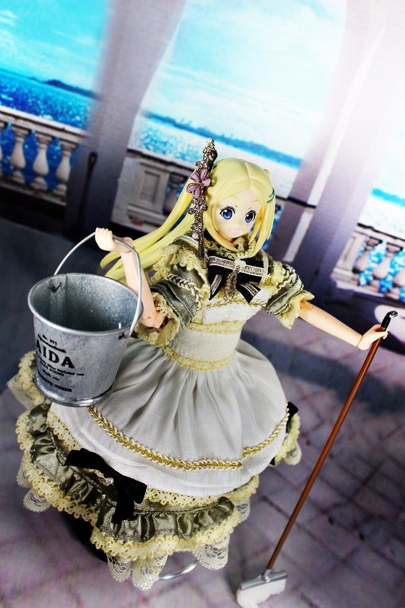 #うちのこに癒され24時間 10/9のテーマ : ドールの趣味#ハナヤマタ 『お掃除が趣味です。』撮影ブースは小物で散ら #うちのこに癒され24時間 10/9のテーマ : ドールの趣味#ハナヤマタ 『お掃除が趣味です。』撮影ブースは小物で散ら