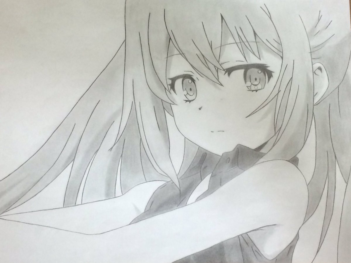 プラメモのアイラを鉛筆で描きました!#模写#プラメモ プラメモのアイラを鉛筆で描きました!#模写#プラメモ