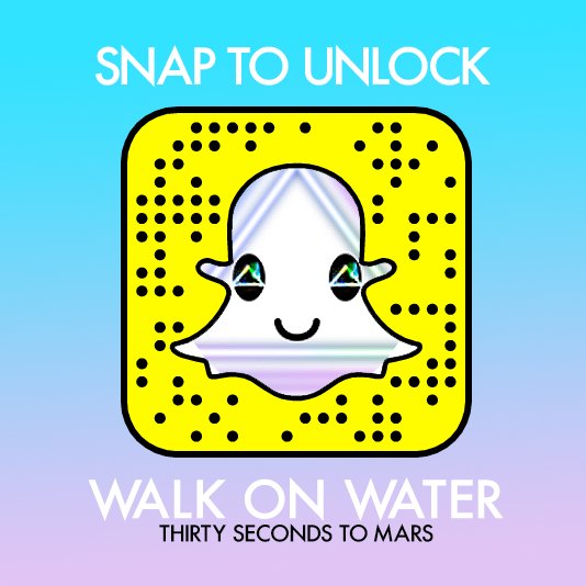 RT @30SECONDSTOMARS: ???? Missed the #WalkOnWater filter? Snap to unlock + show us your best lip sync! https://t.co/v4uIMx0uE0