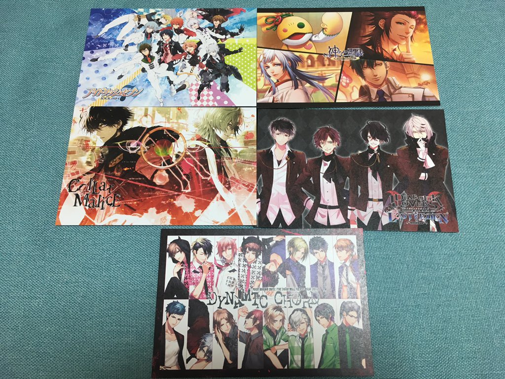 ❷店舗特典〜 ポスカセットアイドリッシュセブン・神々の悪戯・colLar×Malice・ディアボリックラヴァーズ・DYN ❷店舗特典〜 ポスカセットアイドリッシュセブン・神々の悪戯・colLar×Malice・ディアボリックラヴァーズ・DYN