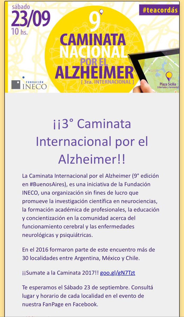 Caminata por el Alzheimer ???????????????? RT https://t.co/kTrX7tcQr8