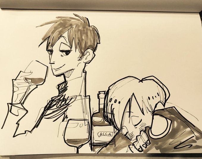 【落書き】ニーノとジーン(ACCA13区監察課) 【落書き】ニーノとジーン(ACCA13区監察課)