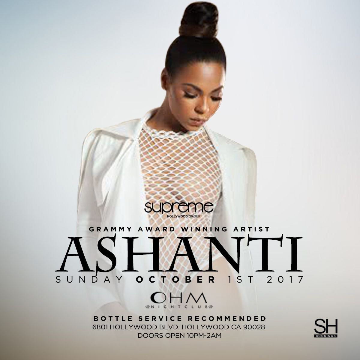 RT @ohmnightclubla: Sunday 10.1.17 Grammy Award Winner @ashanti hosts OHM! GET TIX NOW! https://t.co/vKBmCNy5Jt https://t.co/X9hTLGdQF3